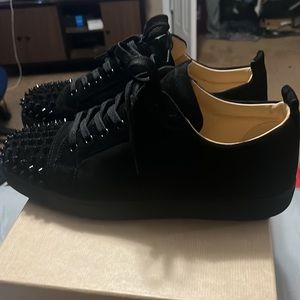 Size 11.5 Christian louboutin only worn twice to prom and a job interview.